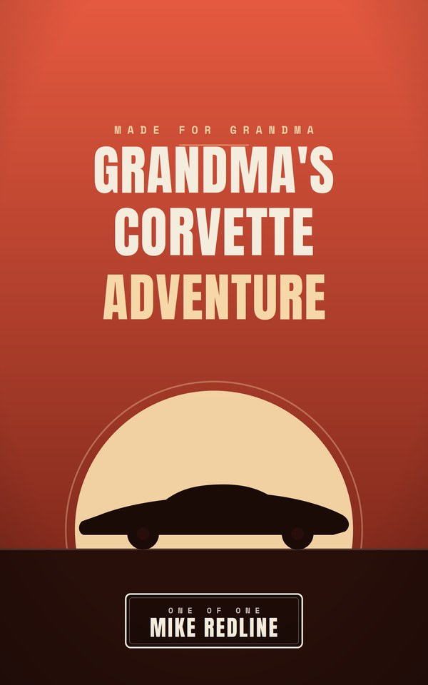 Grandma's Corvette Adventure custom book cover
