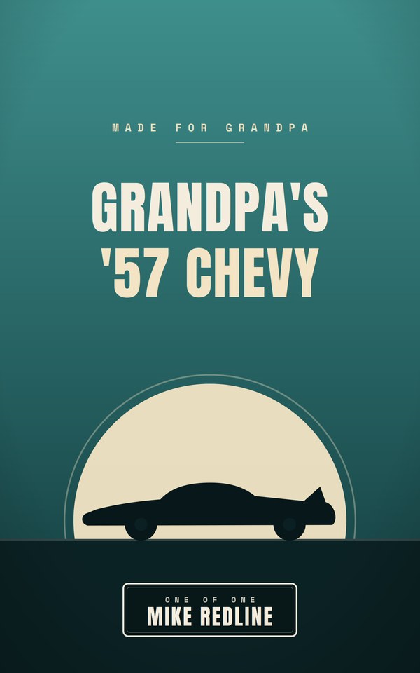 Grandpa's '57 Chevy custom book cover